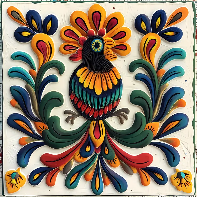 Colorful Bird Art