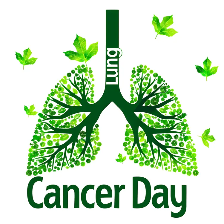 Lung Cancer Day with Green Lungs