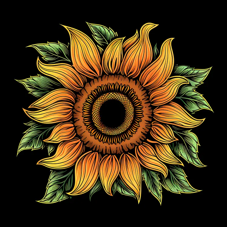 Bright Yellow Sunflower