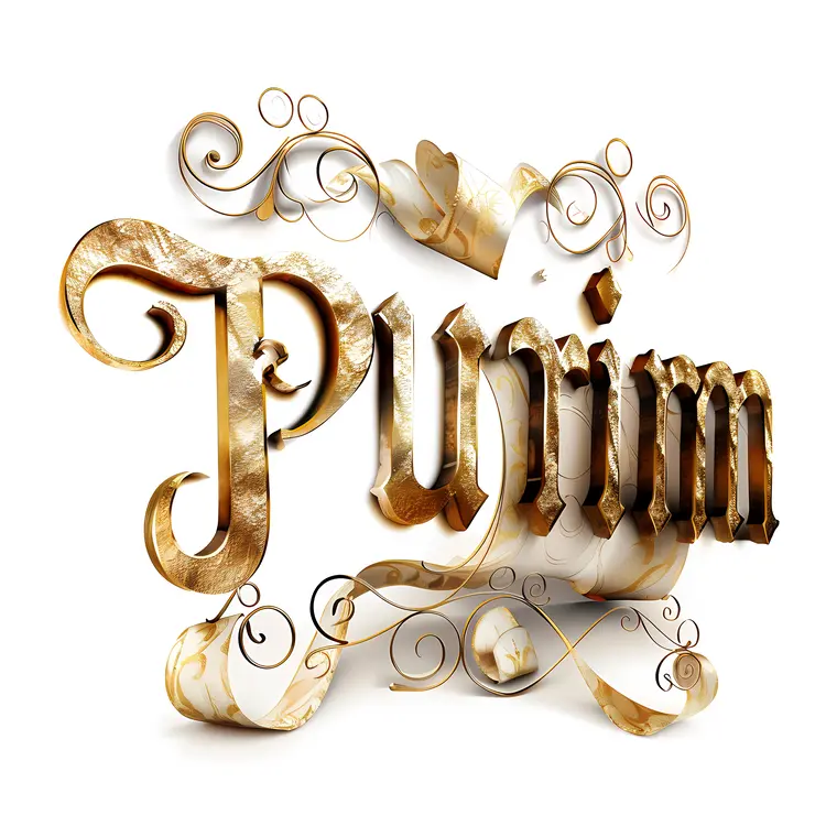 Golden Purim Celebration Text