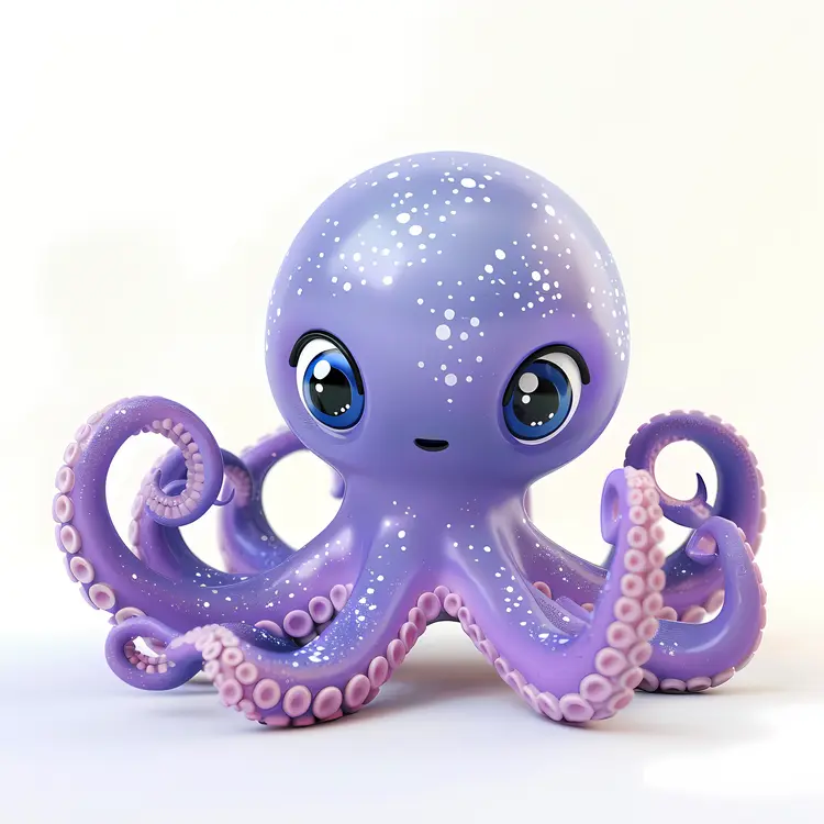 Cute Purple Octopus Toy
