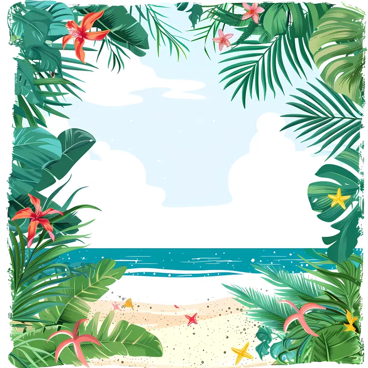 Tropical Beach Scene