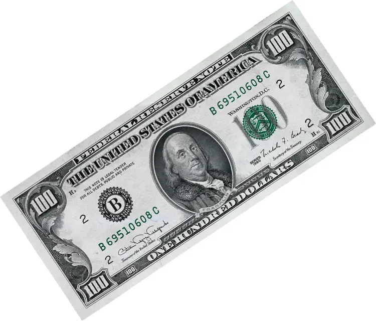 Single Hundred Dollar Bill