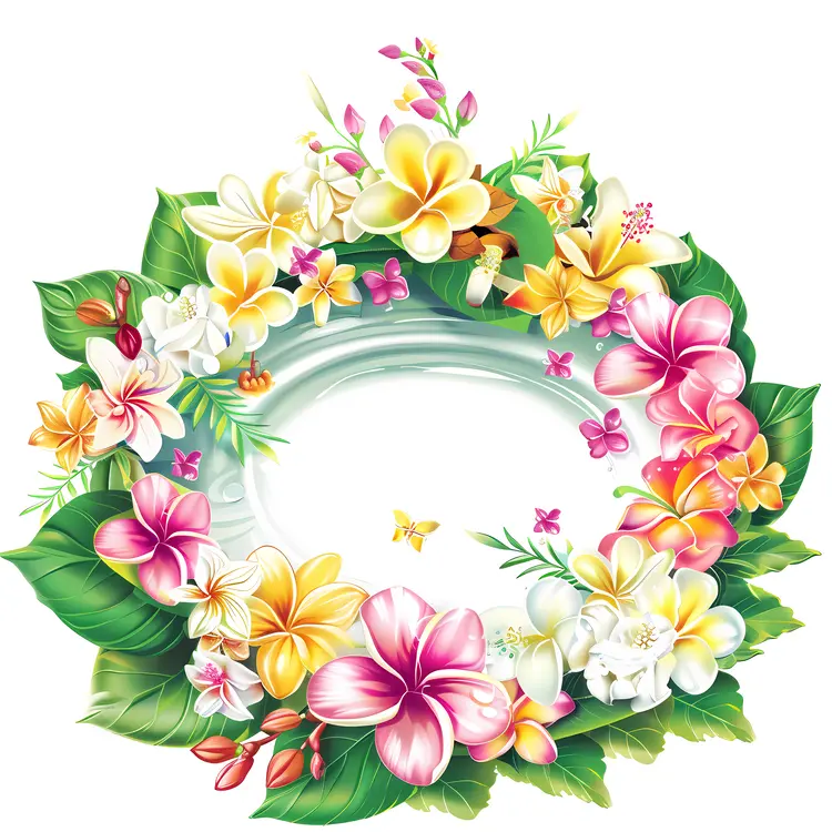 Colorful Floral Wreath