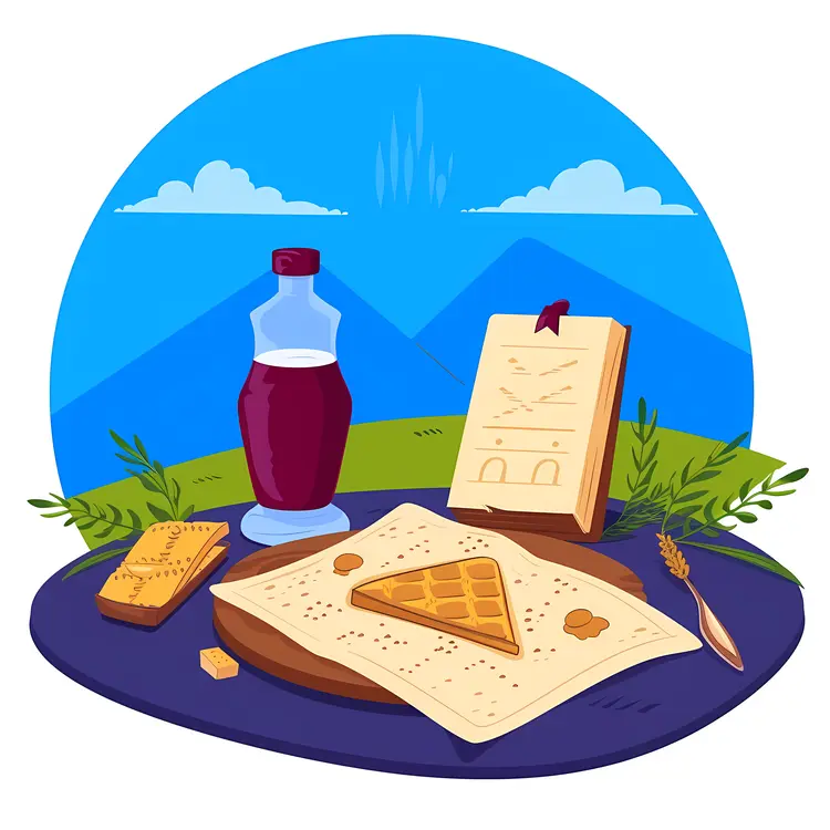 Outdoor Wine and Bread