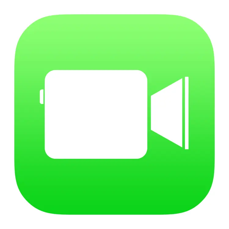 Video Camera Icon in Green Background