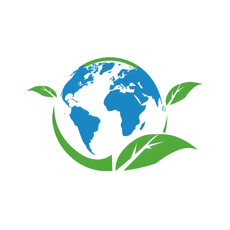 Earth with Green Leaves
