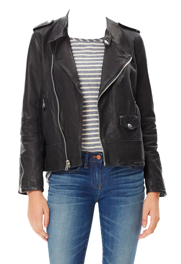 Stylish Black Leather Jacket