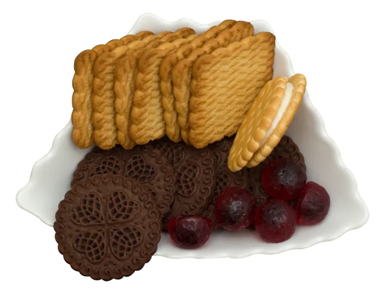Assorted Biscuits in a Bowl