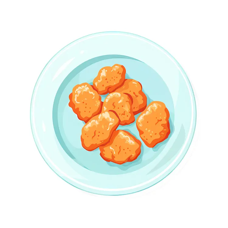 Chicken Nuggets on a Plate