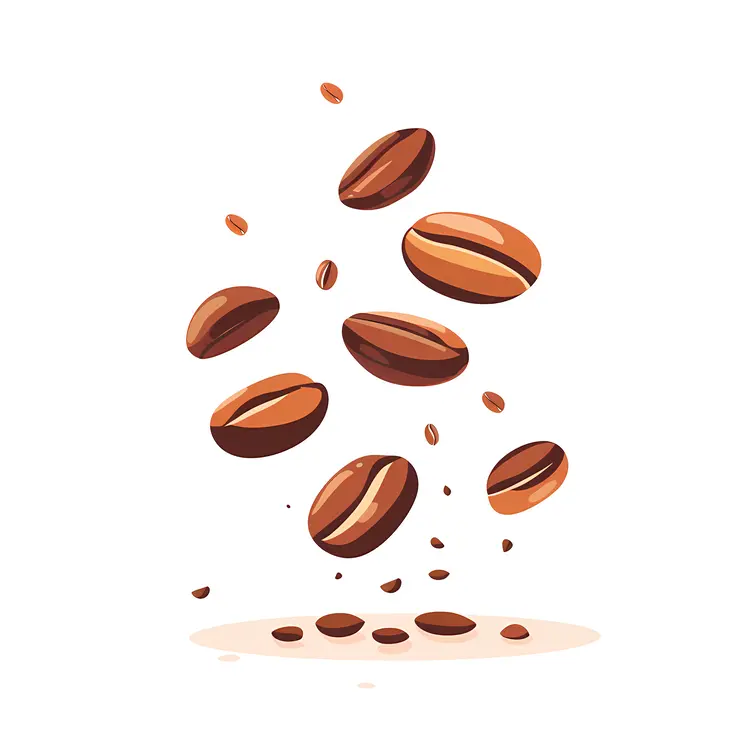 Brown Roasted Coffee Beans