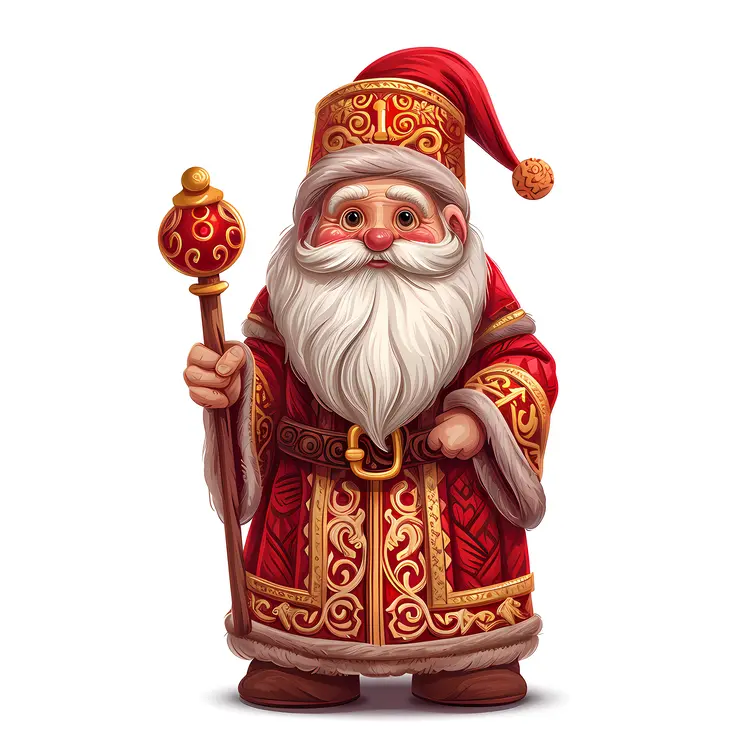 Red Gnome with Staff