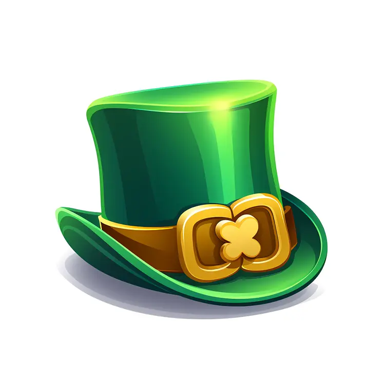 Green Leprechaun Hat Illustration