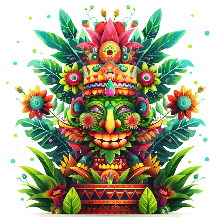 Colorful Tribal Mask