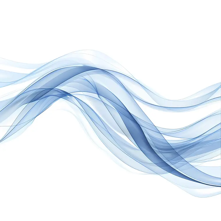 Blue Abstract Waves Background