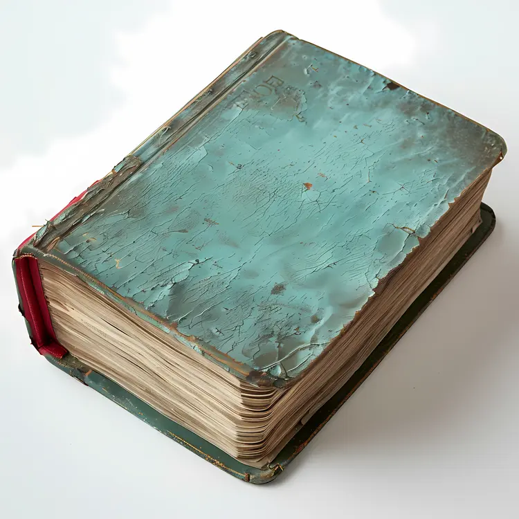 Old Book with Teal Cover