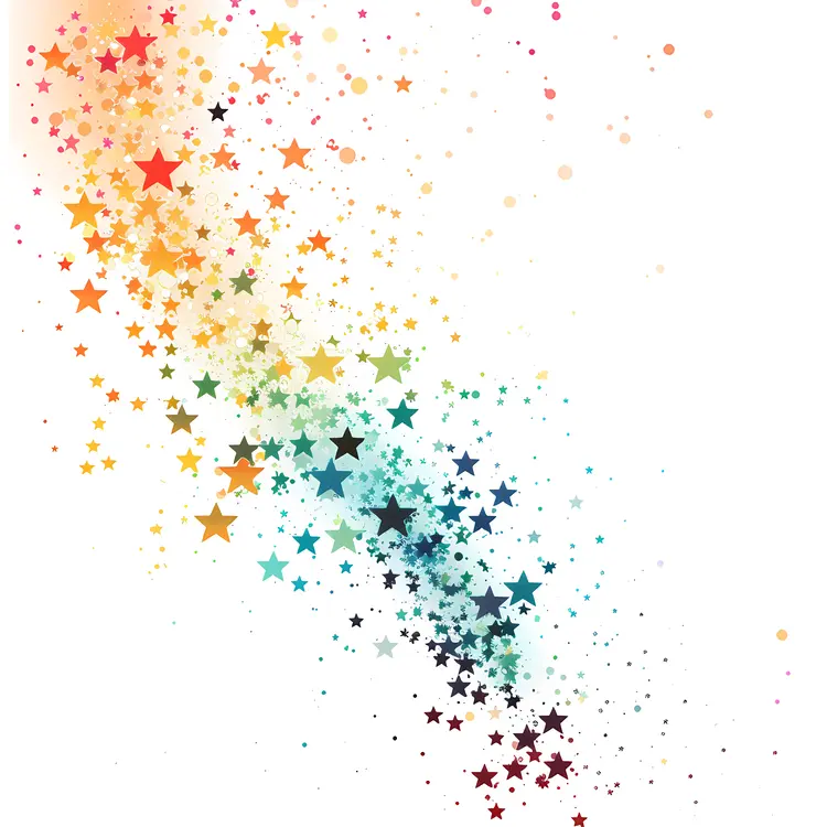Colorful Stars Background