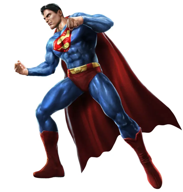 Superman in Action Pose