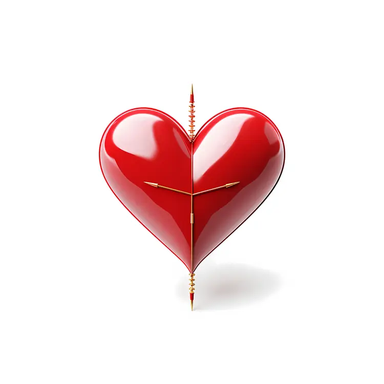 Red Heart with Arrow