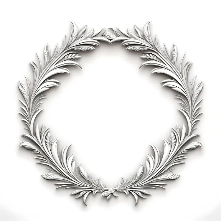 Elegant Silver Wreath