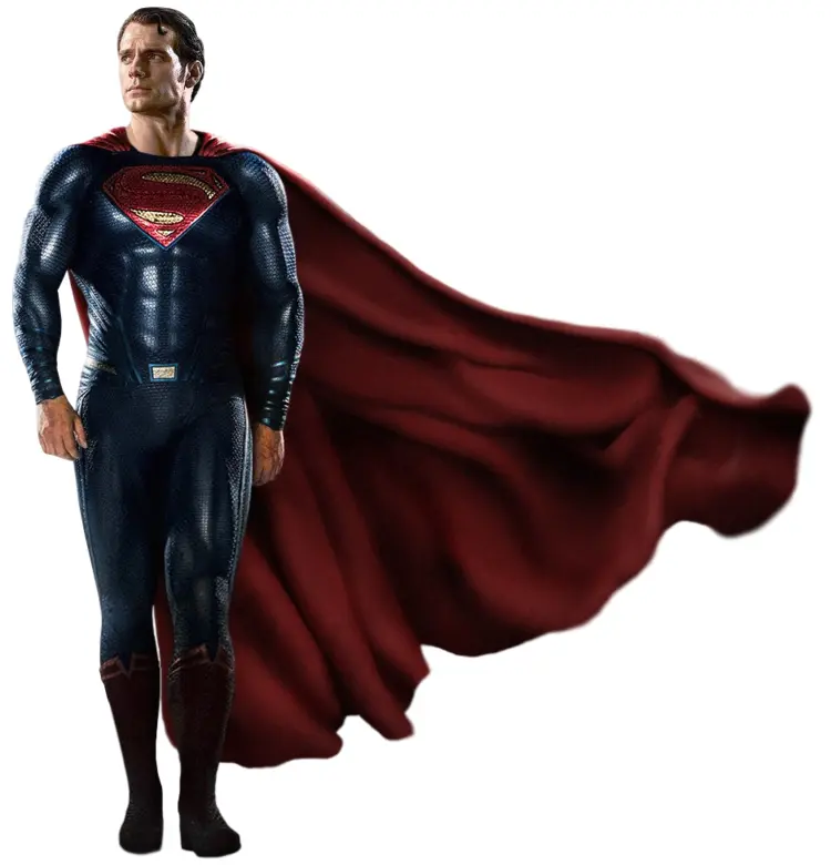 Superhero in Blue Suit
