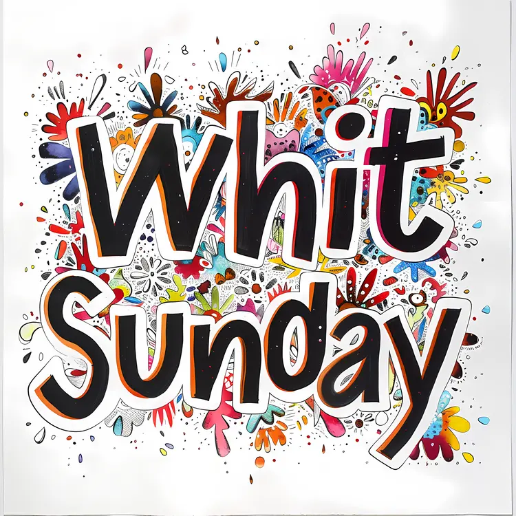 Colorful Whit Sunday Celebration