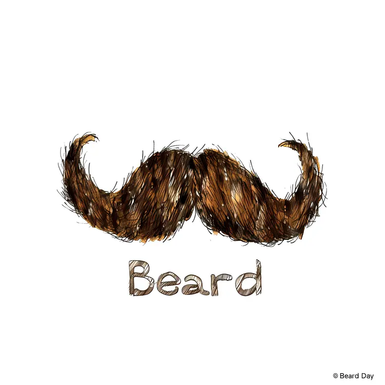 Brown Mustache for Beard Day