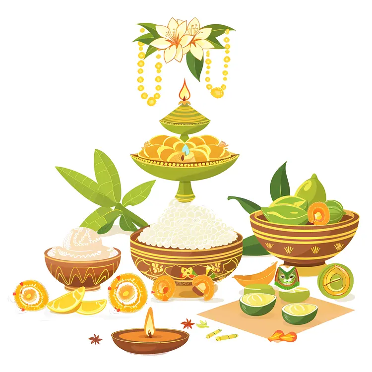 Traditional items for Songkran festival