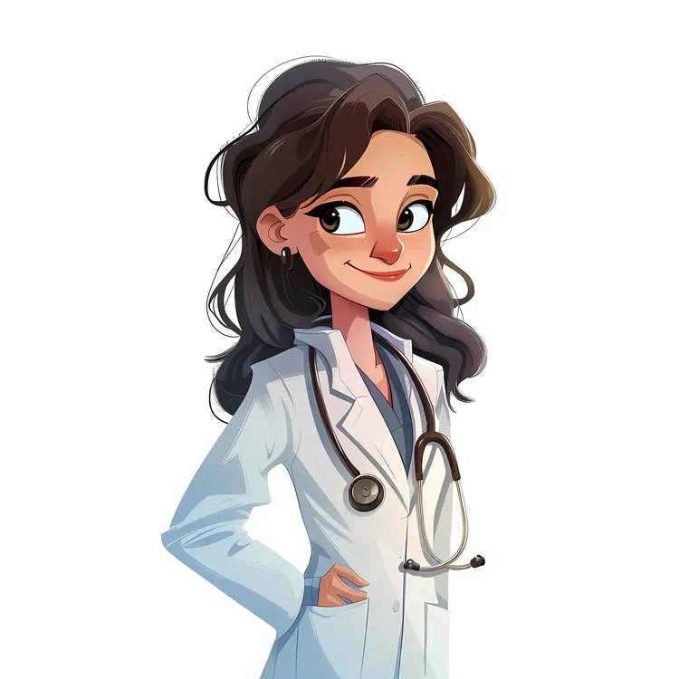Smiling Female Doctor with Stethoscope