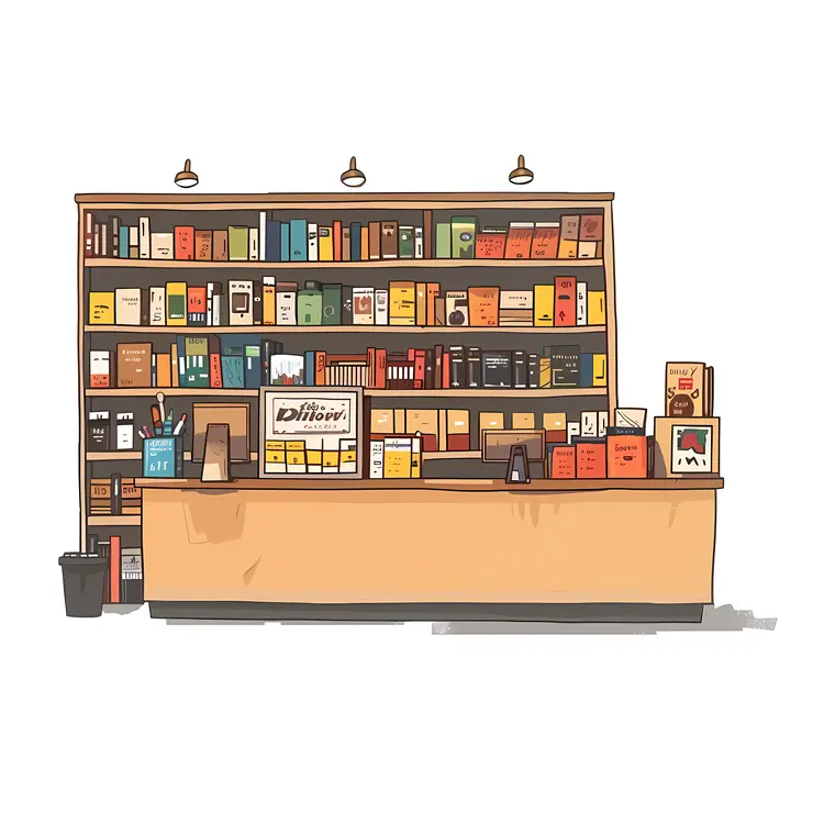 Organized Bookstore Interior