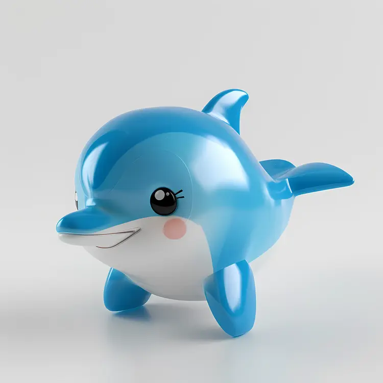 Cute Blue Dolphin Toy