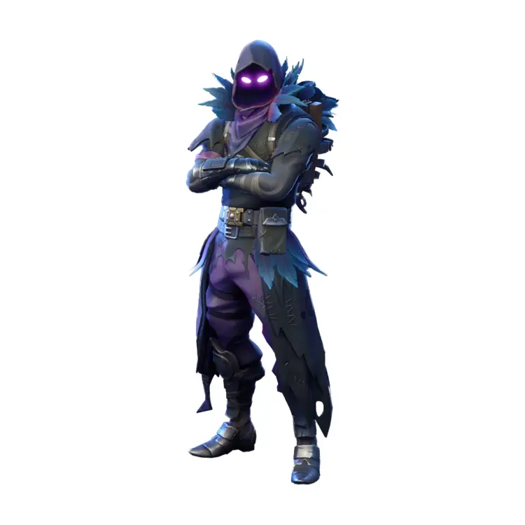 Hooded Character with Glowing Eyes