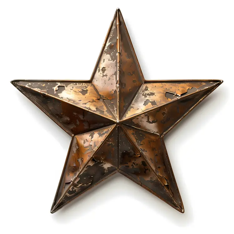 Rustic Metal Star Decoration