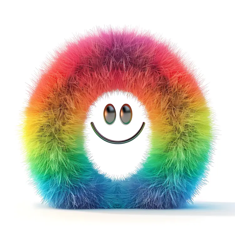 Smiling Colorful Rainbow Circle