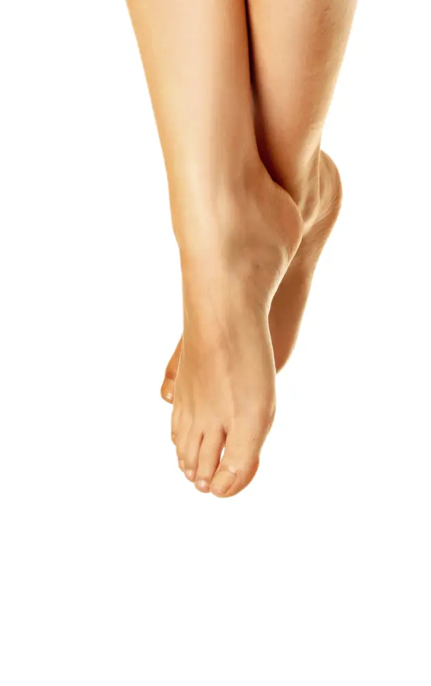 Human Feet on Transparent Background