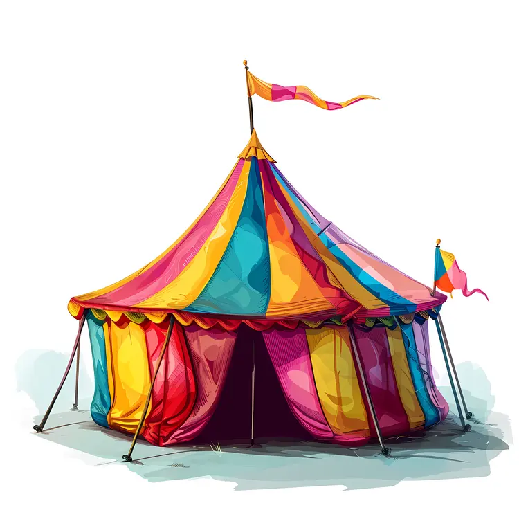 Colorful Circus Tent