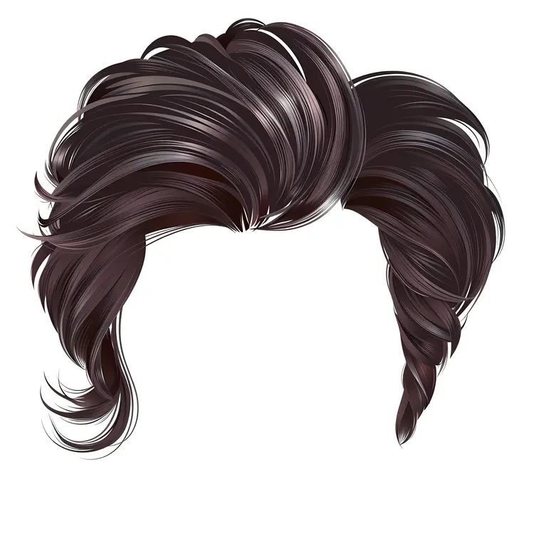 Stylish Dark Brown Wavy Hair