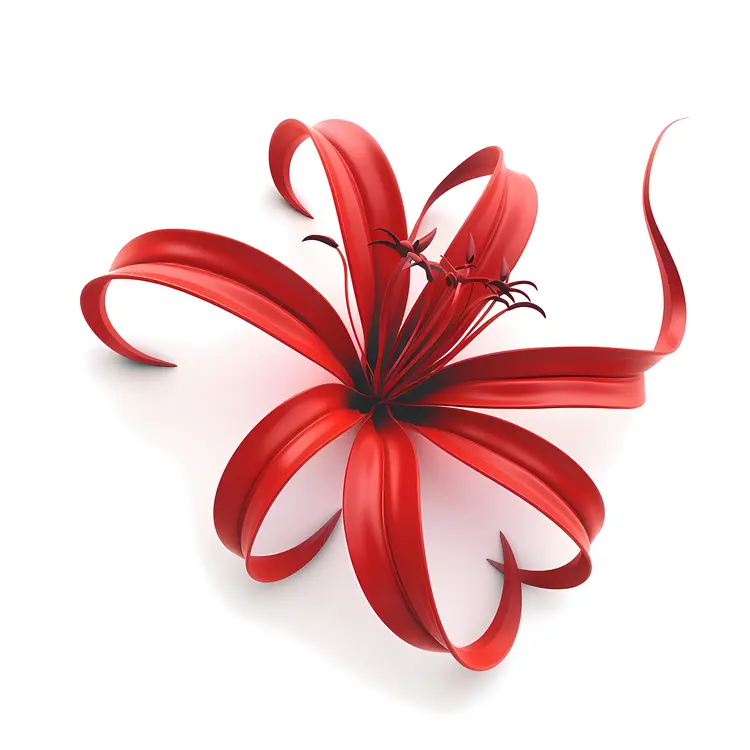 Red Spider Lily with Curved Petals