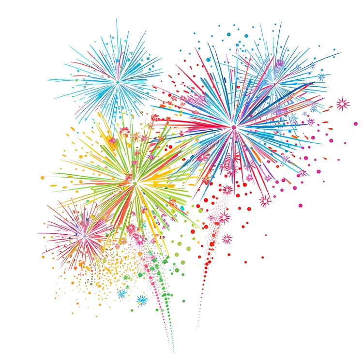 Colorful Fireworks Show