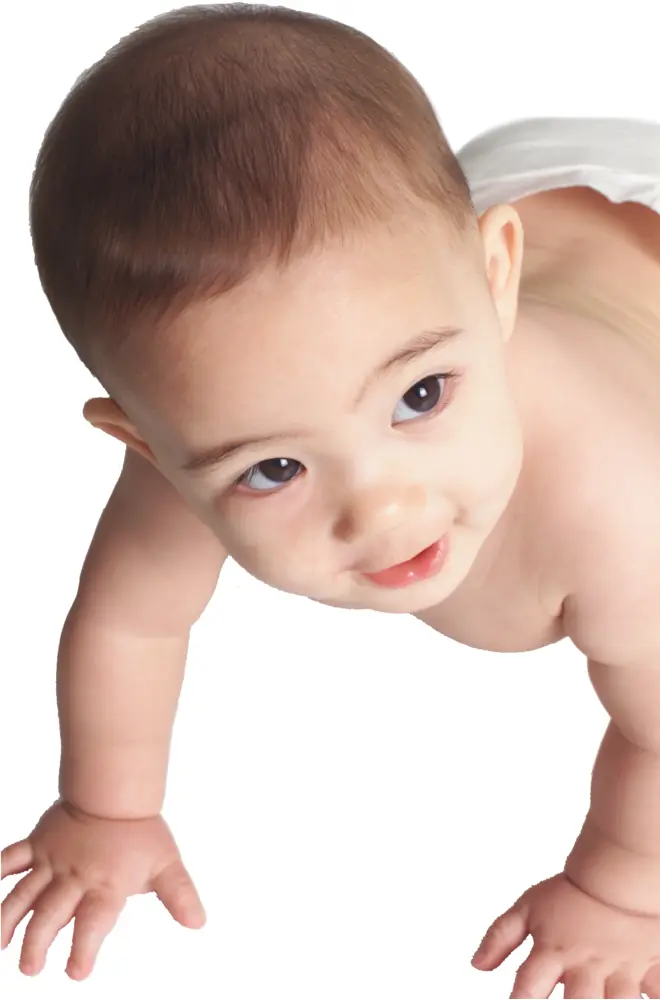 Adorable Baby Crawling
