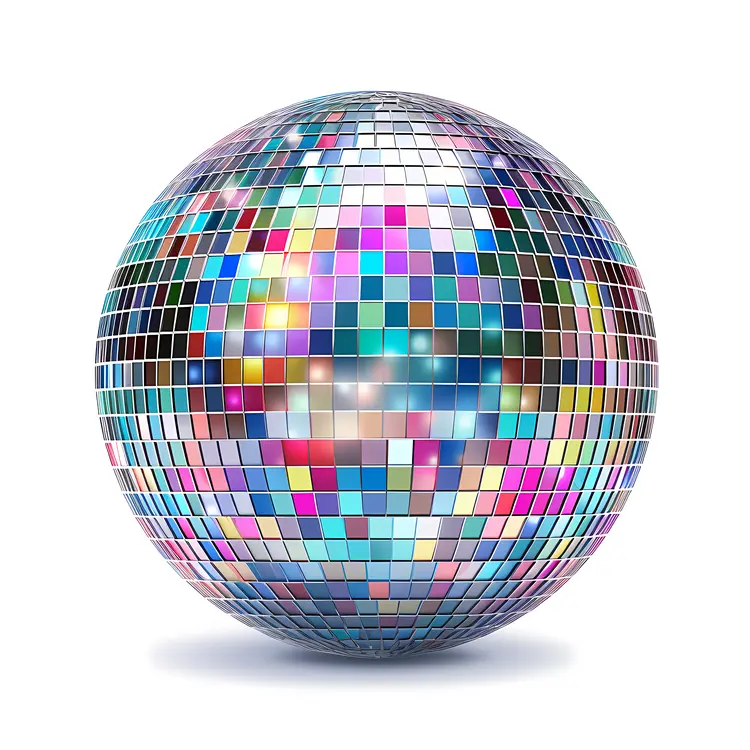 Colorful Reflective Disco Ball for Party