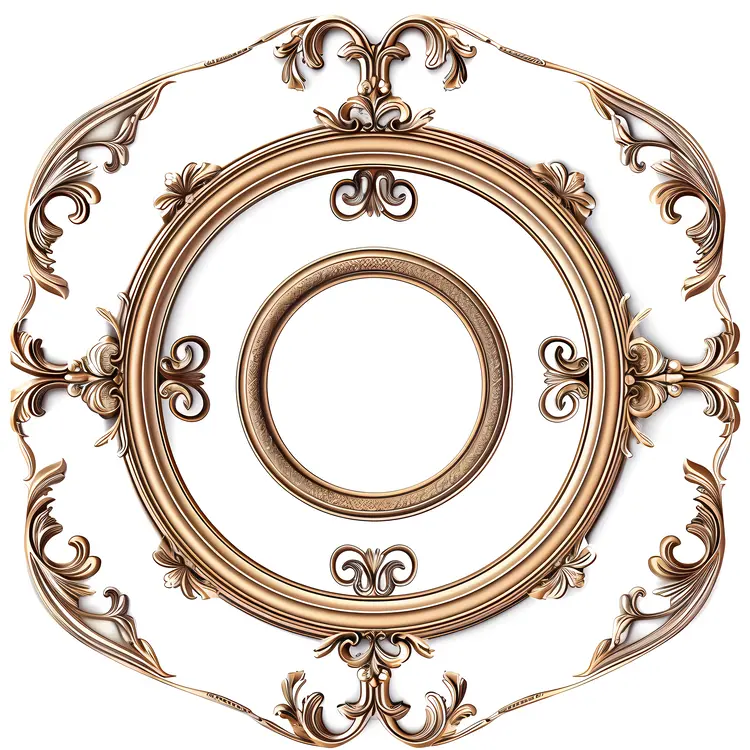 Elegant Gold Double Ornate Frame