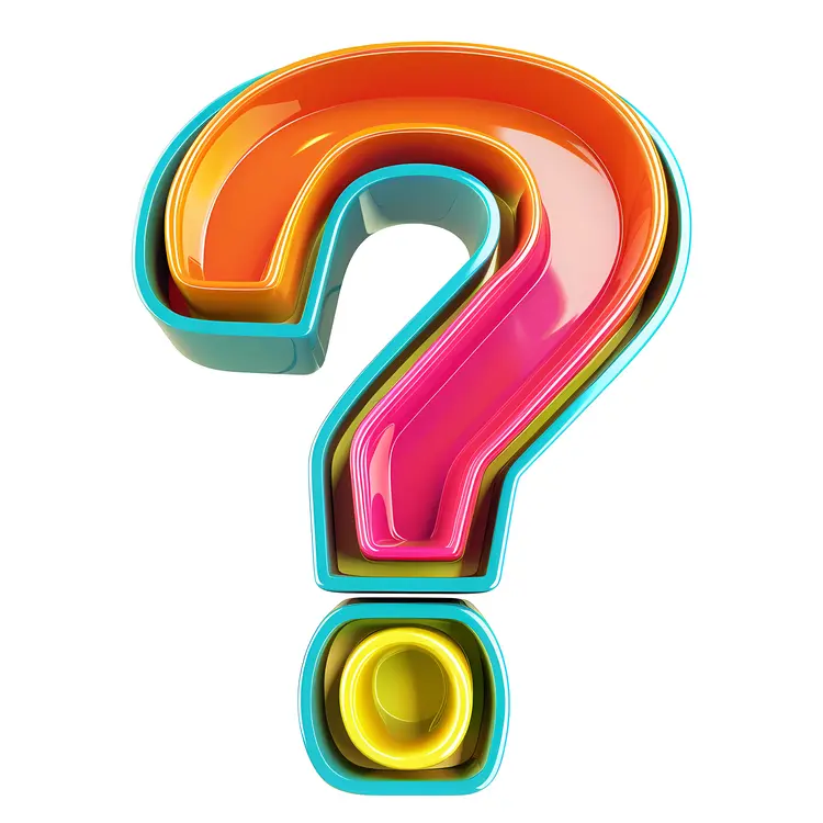 Colorful Question Mark Symbol
