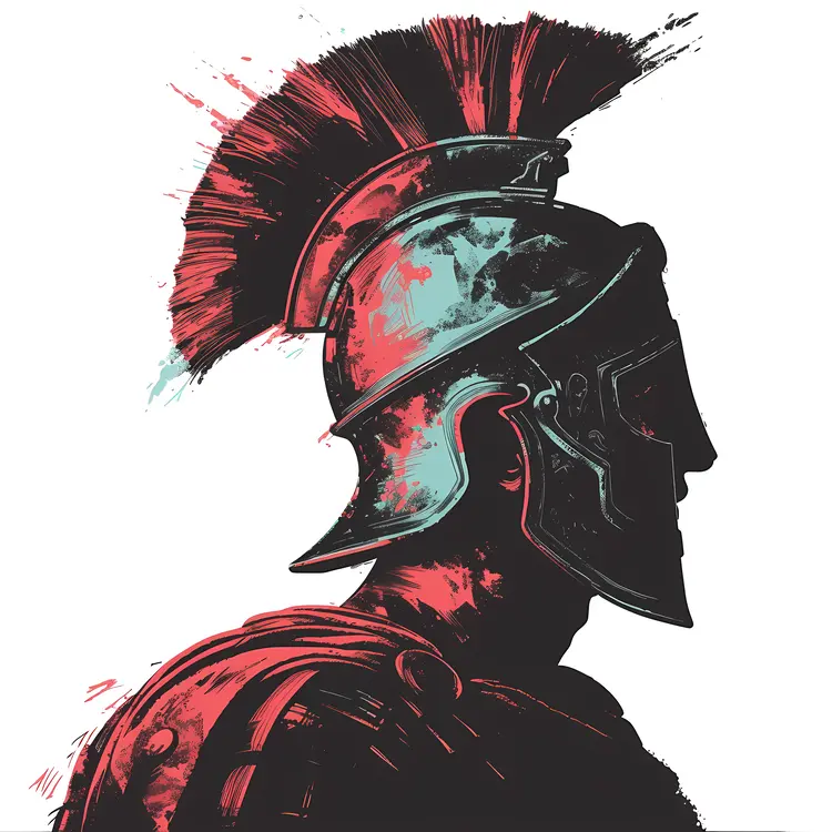Roman Soldier in Silhouette