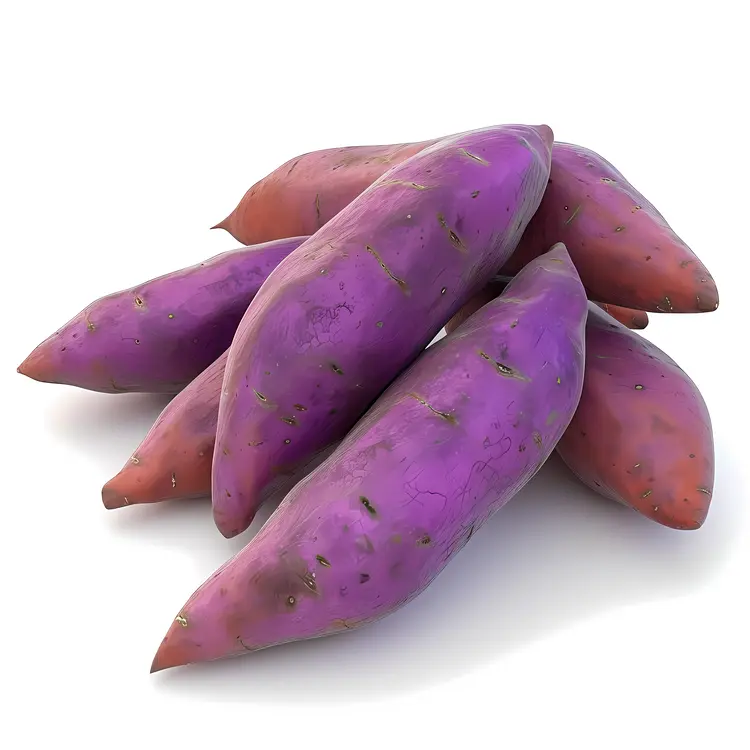 Fresh Purple Sweet Potatoes
