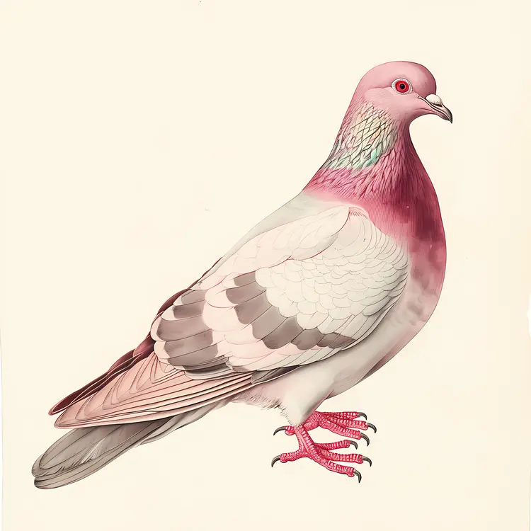 Beautiful Pink Pigeon