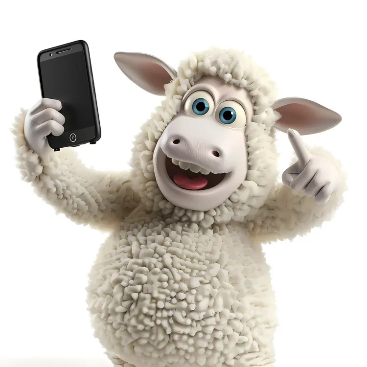 Sheep Taking a Selfie