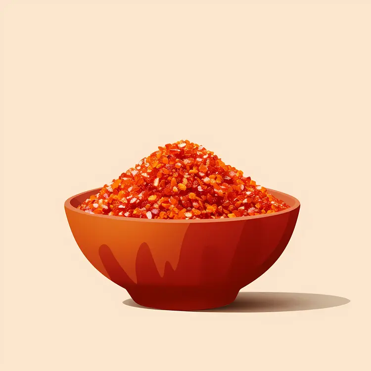 Red Granules in a Red Bowl