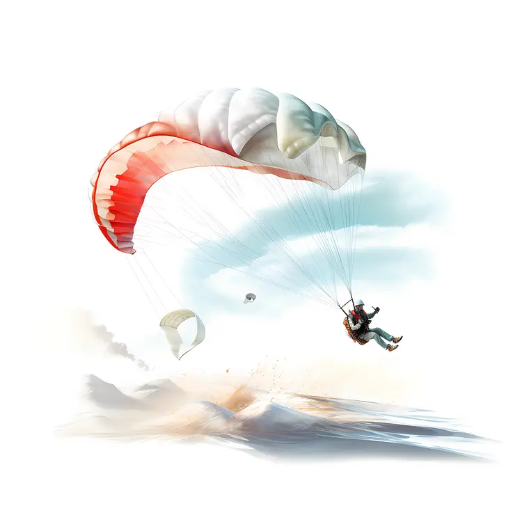 Paraglider in the Sky