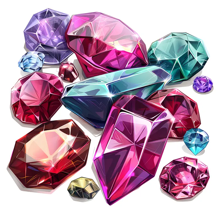 Assorted Colorful Gems